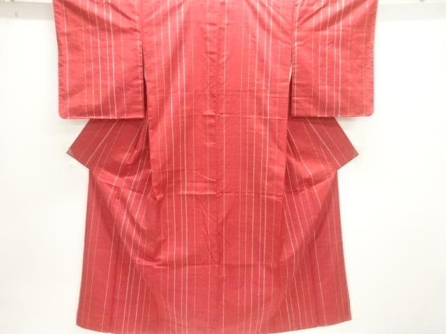 JAPANESE KIMONO / TSUMUGI / WOVEN STRIPE 
